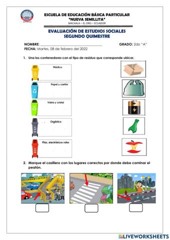 Evaluación de estudios sociales