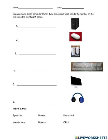 Computer Parts Assement