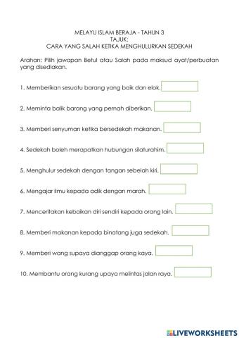 Cara yang Salah ketika bersedekah