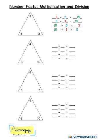 Number Facts: Multiplication and Division