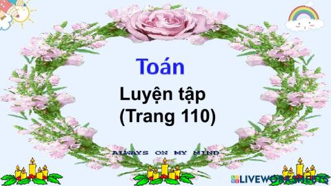 Luyện tập (trang 110)