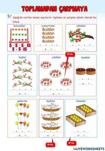 Toplamadan Çarpmaya