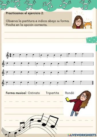 Formas musicales partitura 2