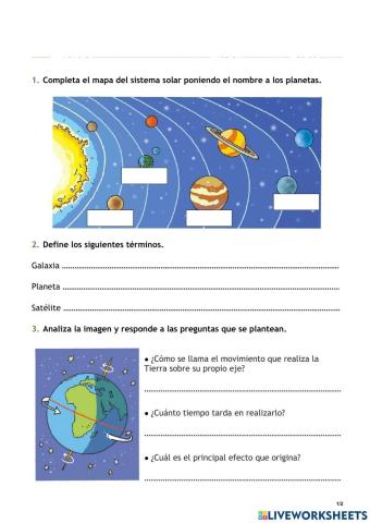 Repasa y comprueba lo aprendido tema 1 Sociales tercero