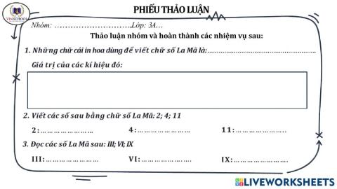 Phiếu thảo luận