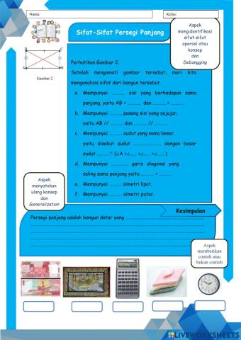 LKS Sifat Persegi Panjang