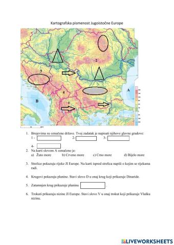 Kartografska vježba JI Europe