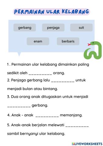 Permainan ular kelabang