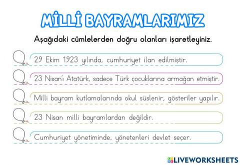 Milli Bayramlarımız