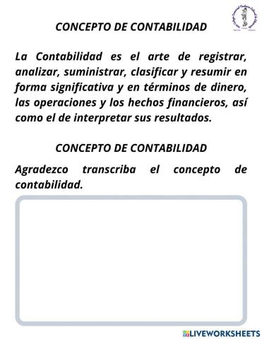 Concepto de contabilidad