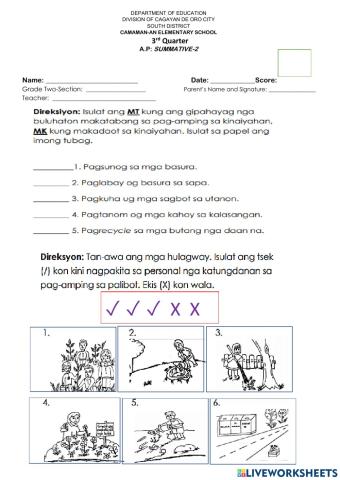 Q3 ap summative test 2