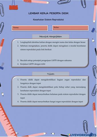 LKPD Kesehatan Sistem Reproduksi