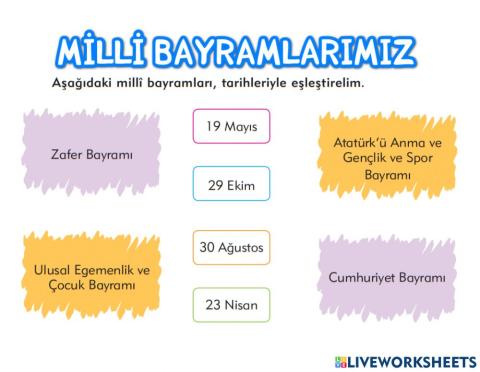 Milli Bayramlarımız