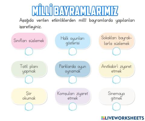 Milli Bayramlarımız