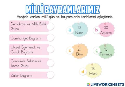 Milli Bayramlarımız