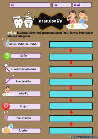 อัลกอริทึม การแปรงฟัน