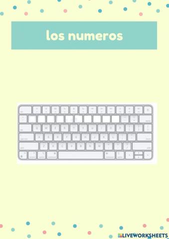 El Teclado y los números