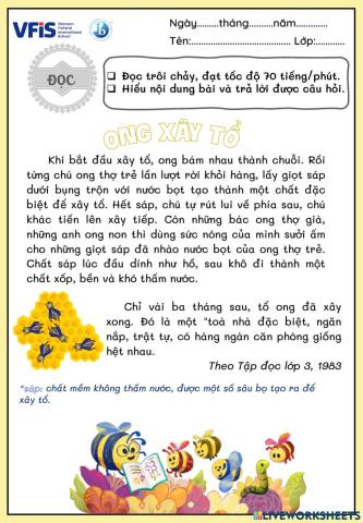 Vietnamese Week 24- Đọc 2