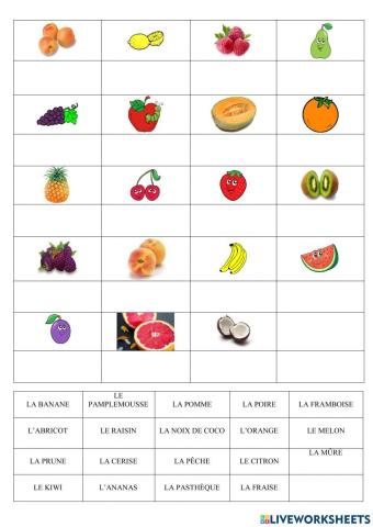 Les fruits