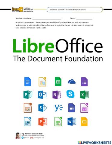 Aplicaciones de Libreoffice