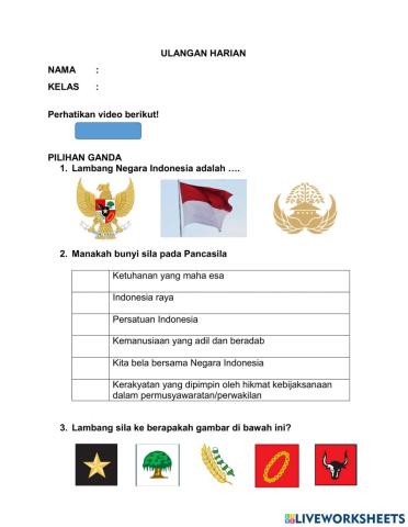 Nilai-Nilai Pancasila