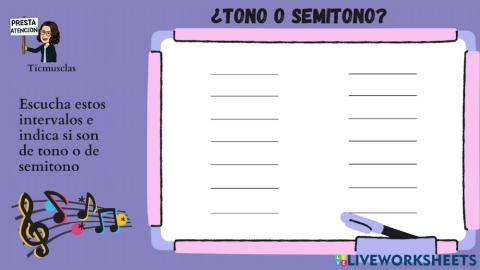 ¿Tono o semitono?