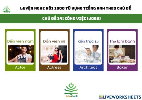 Tự luyện nghe nói 1000 từ vựng tiếng Anh thông dụng