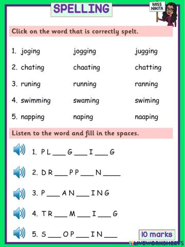 Spelling test