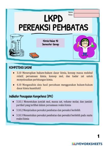 Pereaksi pembatas (Stoikiometri)