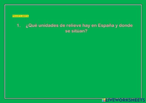 PREGUNTA DE LIBRE RESPUESTA