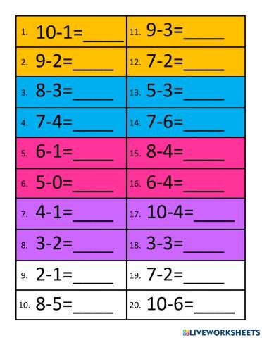 Subtraction