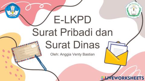 E-LKPD Surat Pribadi dan Surat Dinas