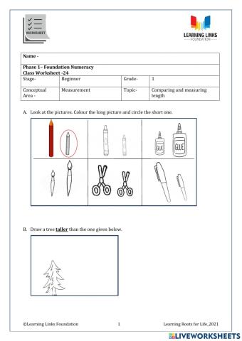 Numeracy excercises