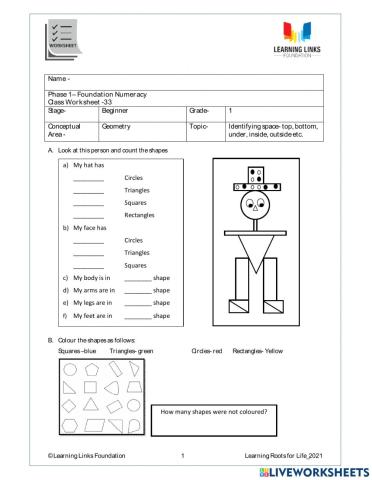 Class worksheet 33