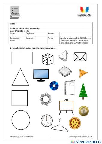 Class worksheet 35