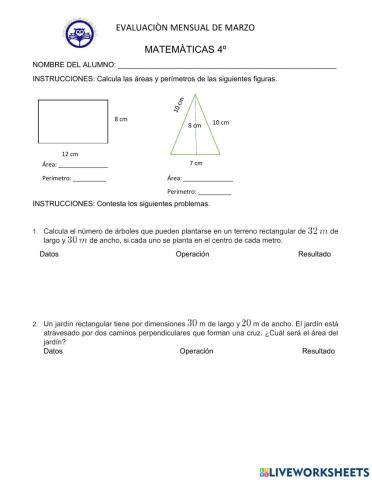 Examen de matematicas