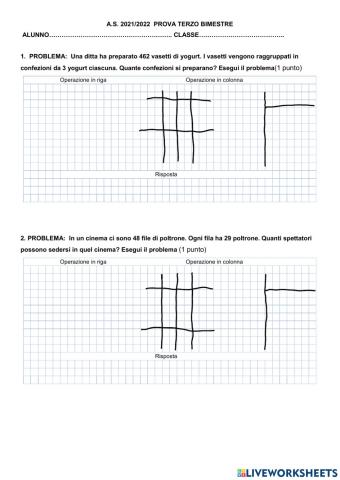 Verifica di matematica