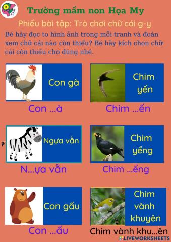 Làm quen chữ cái