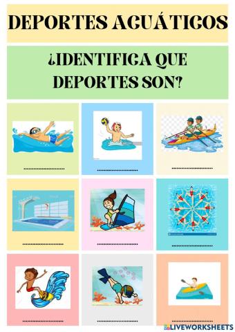 Deportes acuáticos