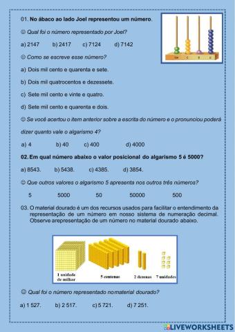 Sistema de Numeração Decimal