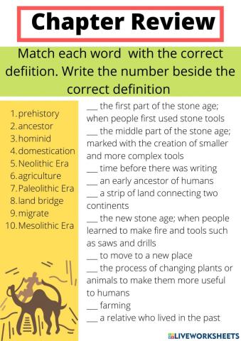 Chapter Review 7th