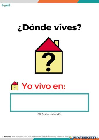 ¿Dónde vives?