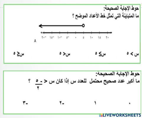 المتباينات