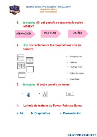 Herramientas de power point