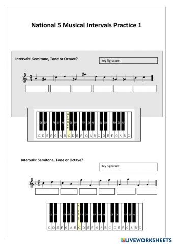 N5 Music Intervals