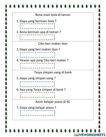 KATA TANYA APA DAN SIAPA 