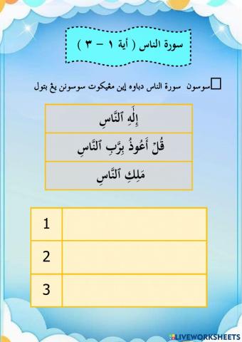 Surah An-Nas (ayat 1-3)