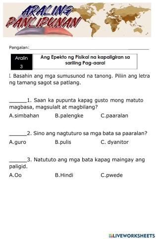 AP Q3 Week 3