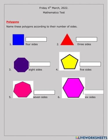 Mathematics Test