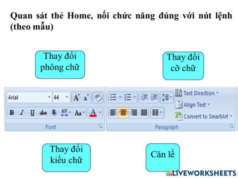 Thay đổi bố cục, phông chữ, kiểu chữ, căn lề